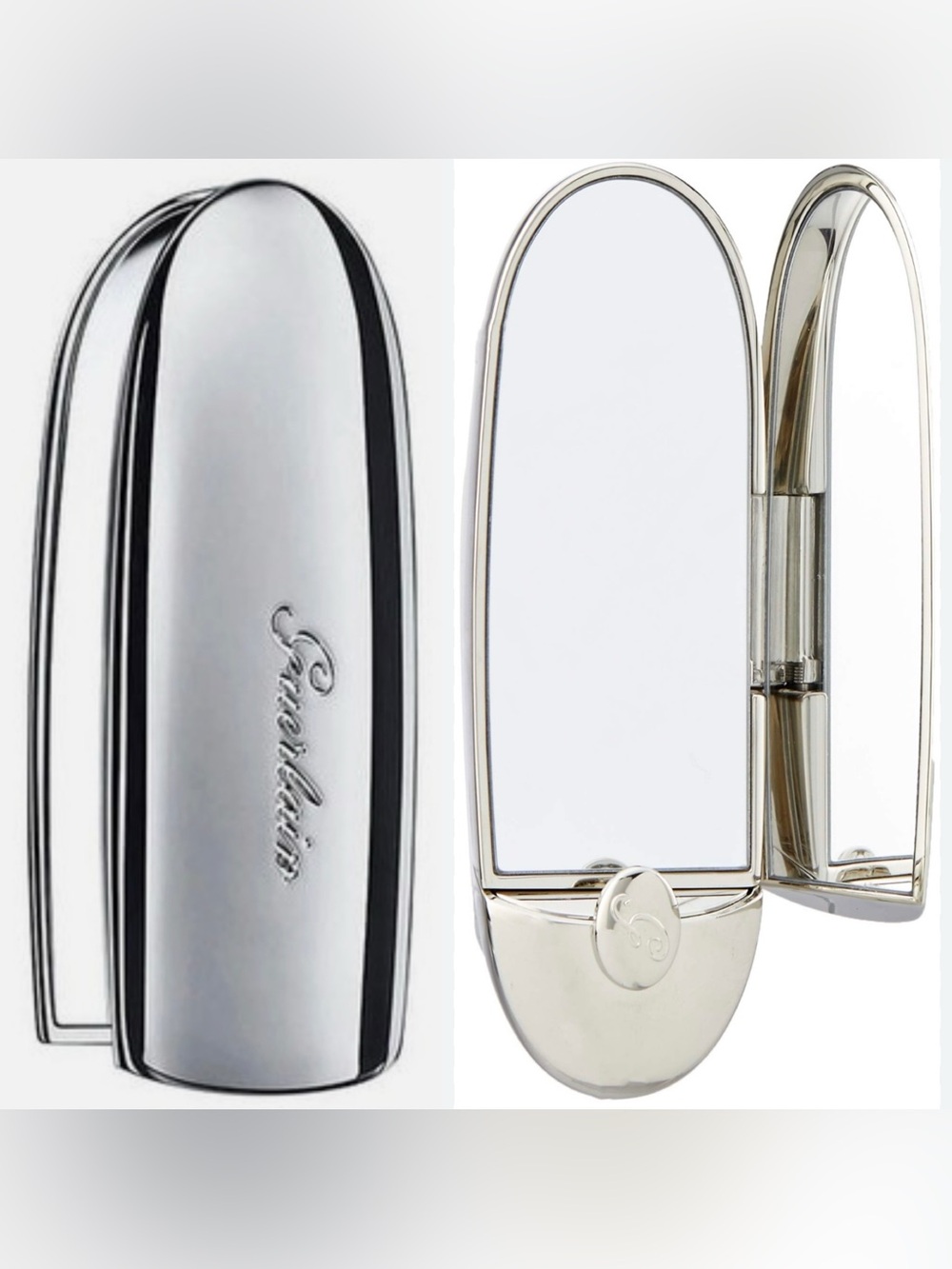 BNIB Guerlain Rouge G Lipstick Case "The Original" — Classic Silver